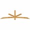 Ekena Millwork Alberta Rough Sawn Timber Gable Bracket, Western Red Cedar, 96"W x 28"H x 2"D x 4"F, 7/12 Pitch GBW096X28X0204ALB00RWR - alternate 1